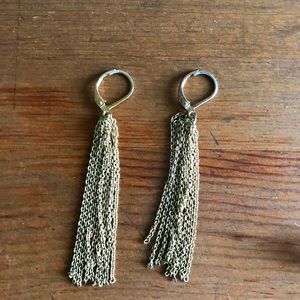Urban outfitters Gold Tassle Dangle Earrings